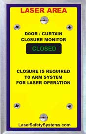 Laser room door monitor