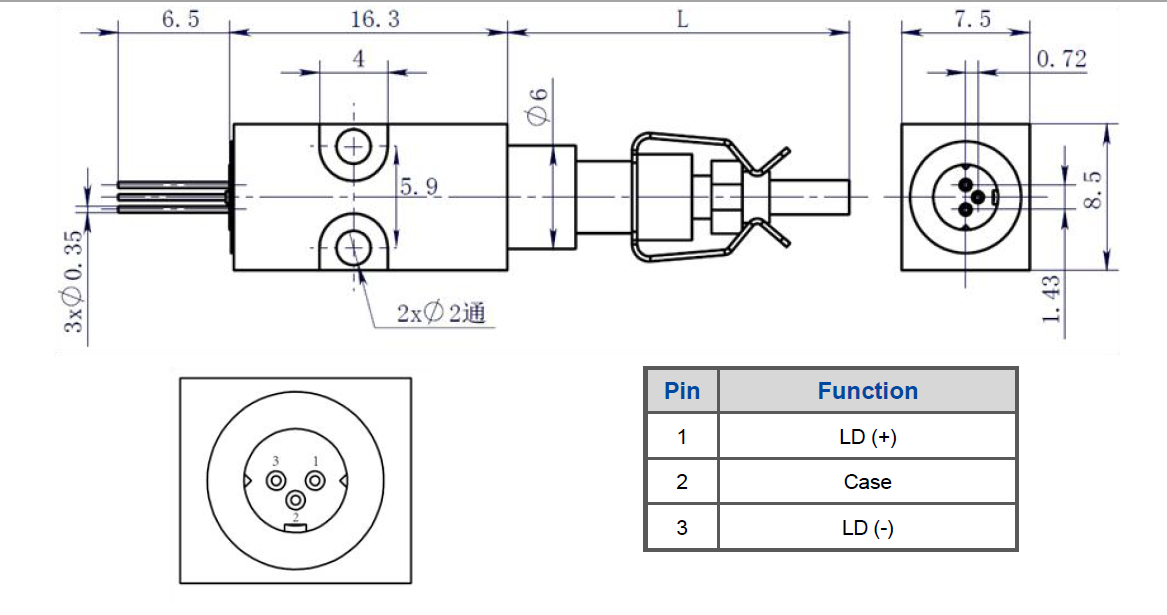 ピンの定義と寸法