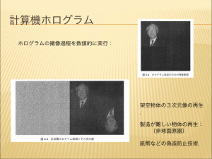 計算機ホログラム