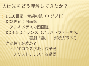 光をどう理解してきたか