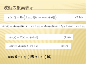 波動の複素表示