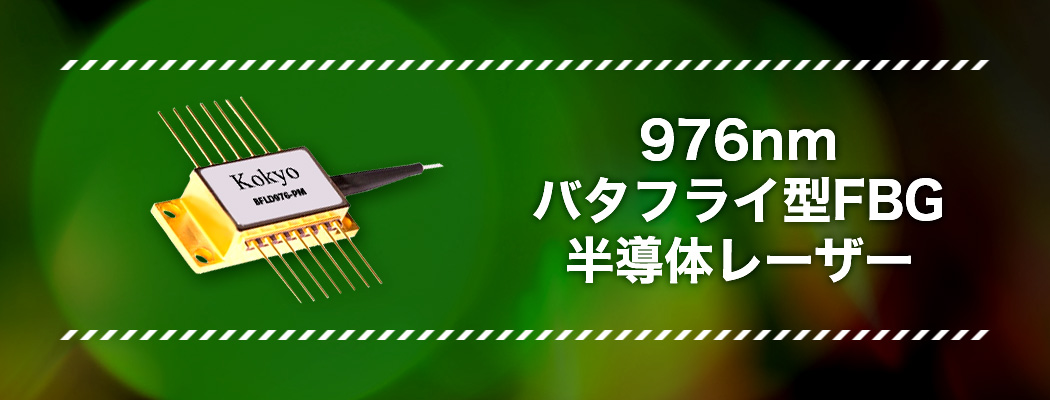 976nm バタフライ型FBG 半導体レーザー