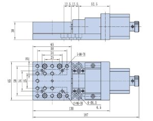 ステッピングモーター駆動の機械図面