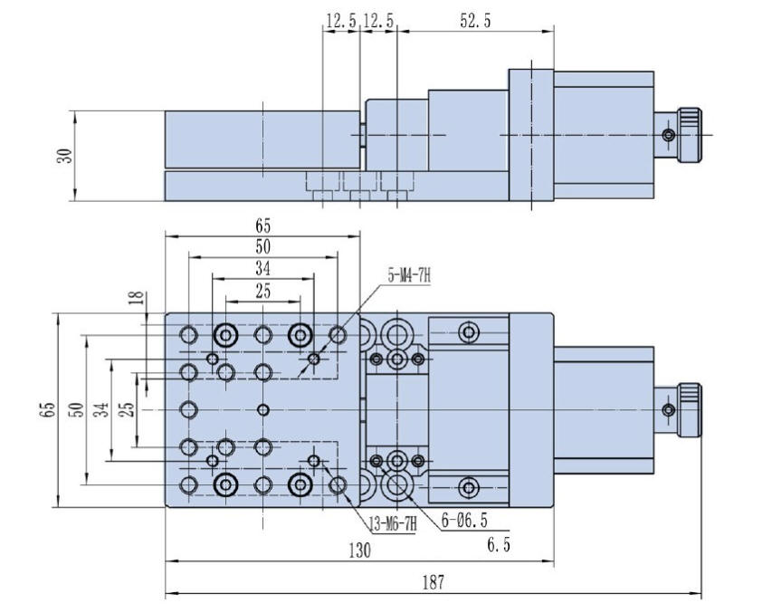 ステッピングモーター駆動の機械図面