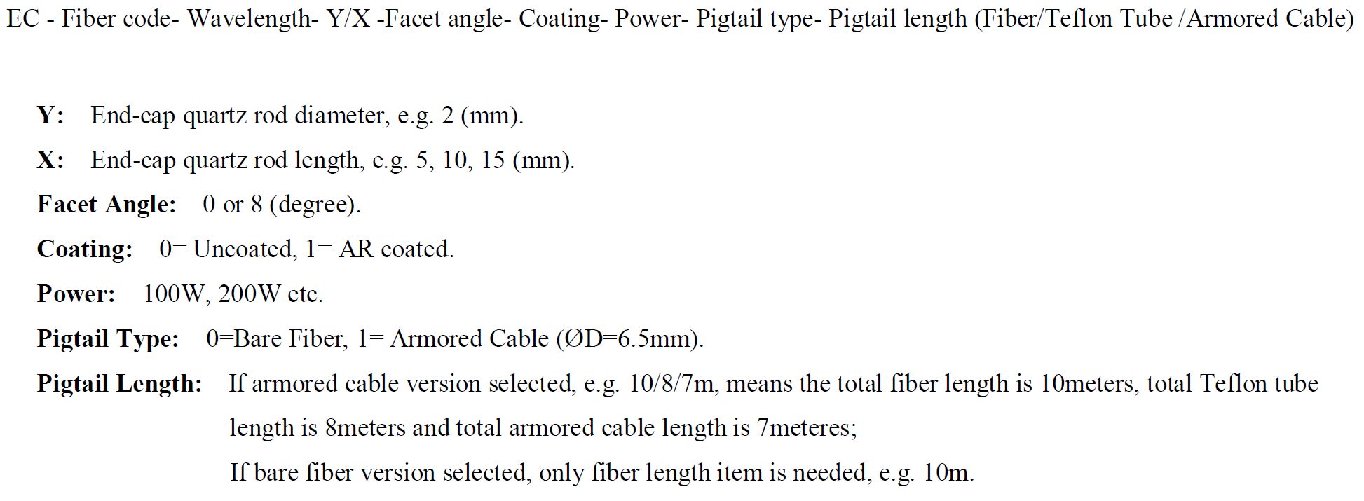 Fiber End Cap