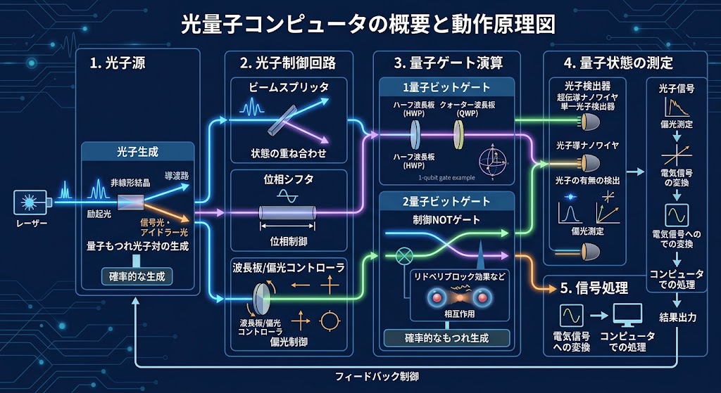 光量子コンピュータの概要と動作原理