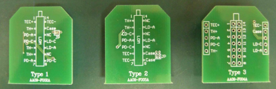 PS-LDD-LCD-K Type1, 2, 3のピン配置