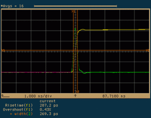 SPD-1_650nm ステップレスポンスと周波数特性（参考例）