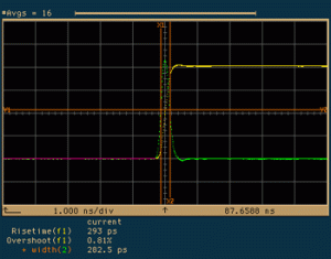 SPD-1_850nm ステップレスポンスと周波数特性（参考例）