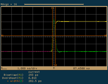 SPD-1_850nm ステップレスポンスと周波数特性（参考例）