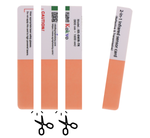 IRセンサーカードを切って使用